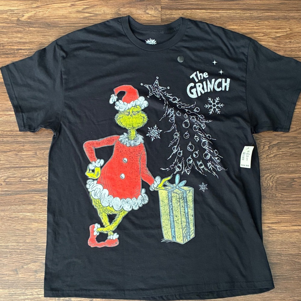 The‎ Grinch Christmas Graphic T-Shirt Large Dr Seuss Holiday Tee NWT
